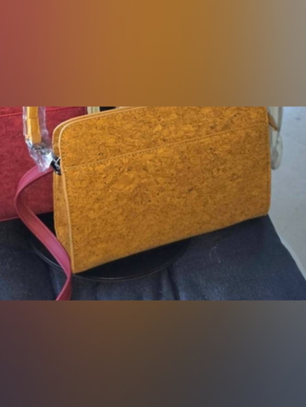 Evolution Smart Bag, Sustainable Cork Crossbody, Vegan Leather Alternative.